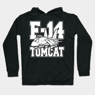 F-14 Tomcat Classic Fighter Jet Aircraft Cartoon Hoodie